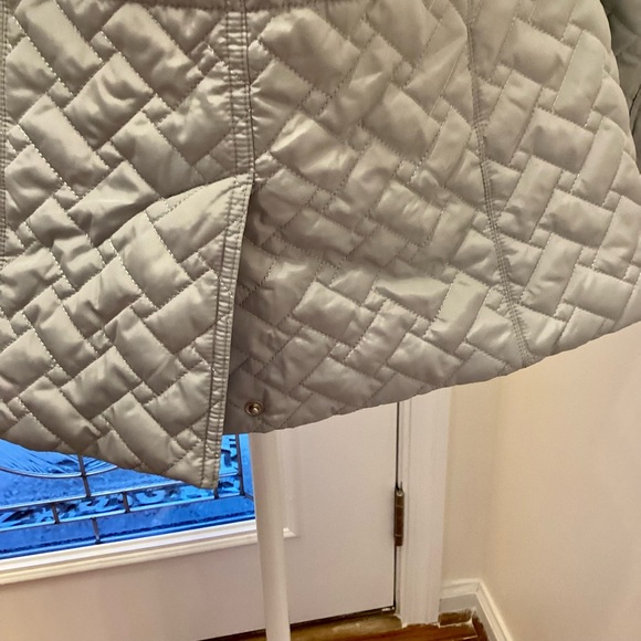 COLE HAAN Signature Quilted Sky Blue Women's Jacket Small Petite. Like new! - Picture 6 of 8